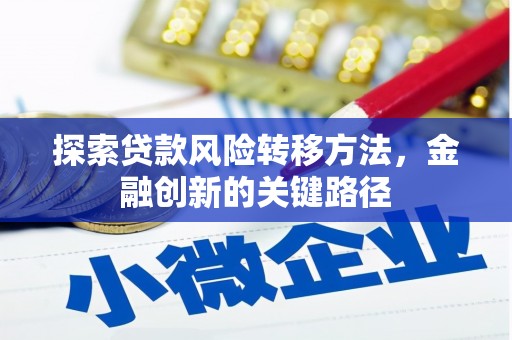 藁城探索贷款风险转移方法，金融创新的关键路径
