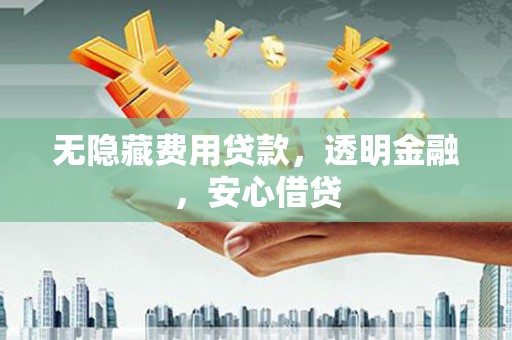藁城无隐藏费用贷款，透明金融，安心借贷