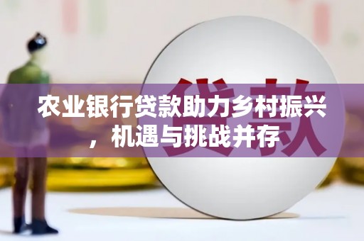 藁城农业银行贷款助力乡村振兴，机遇与挑战并存